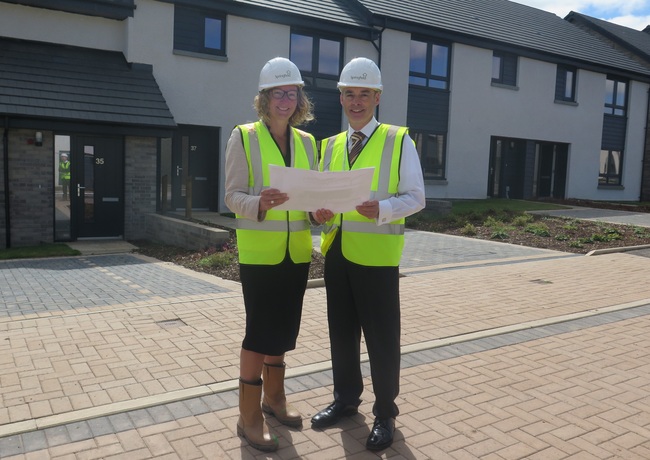 Energy efficient homes handed over to Midlothian Council.