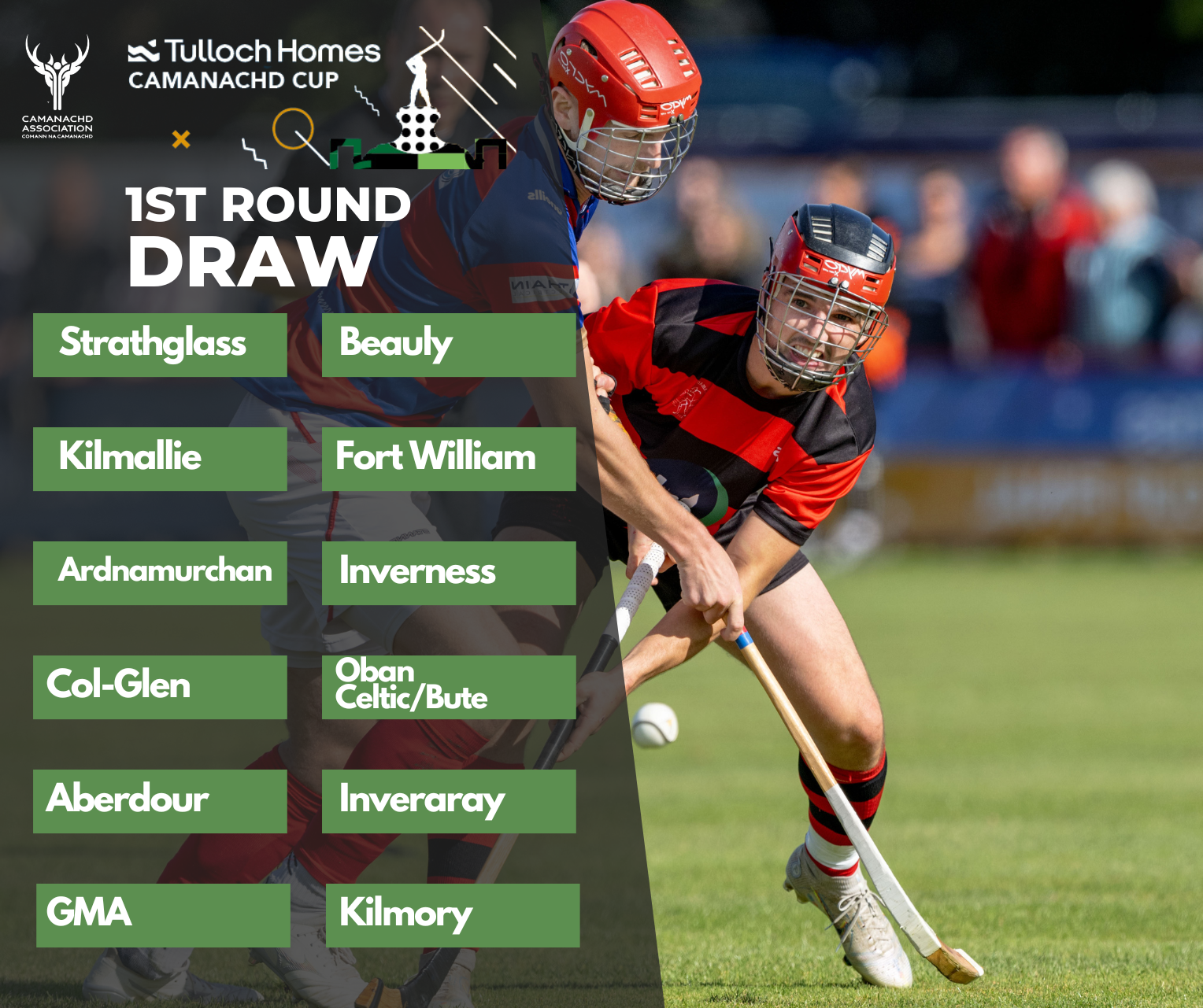 Shinty Draw Round 1