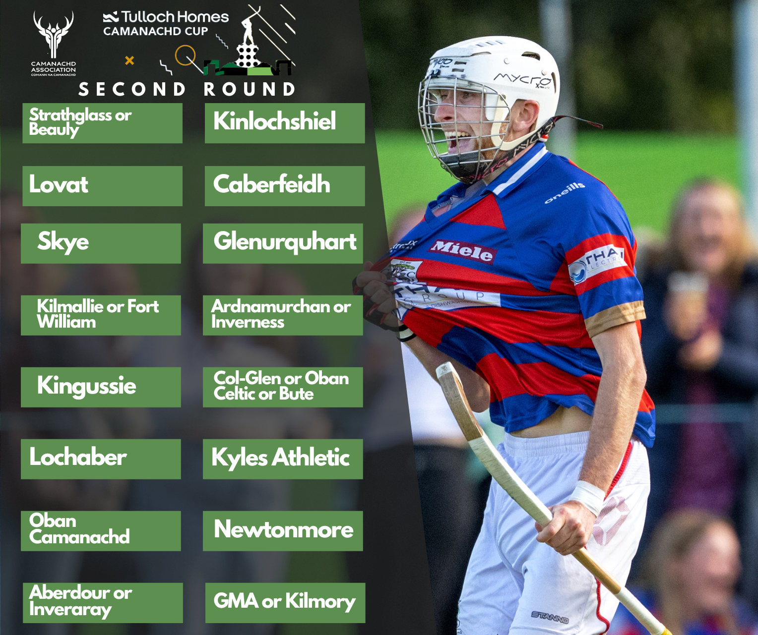 Shinty Round 1 draw 2