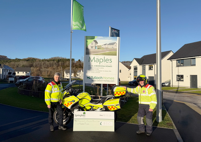 Highland blood bikes donation